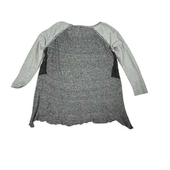 Free People Lace Inset Colorblock Pullover Sweater - Picture 3 of 7